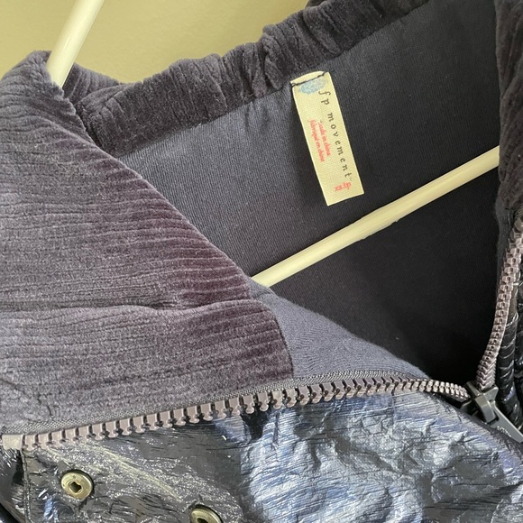 Free People Movement Polar Ice Puffer Jacket - Metallic Blue - Extra Small XS - Picture 9 of 13